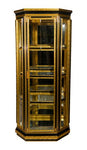 66" Inch Italian Black and Gold Wooden Cabinet