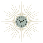 20" Gold Sunburst Wall Clock