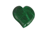 Alabaster Stone Hearts 6 Piece Set in Green