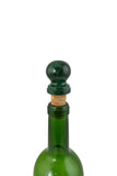 3" Inch Green Alabaster Stone Wine Bottle Stoppers (set of 2)