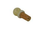 3" Inch White Alabaster Stone Wine Bottle Stoppers (set of 2)