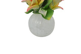 8" Capodimonte Porcelain Diffuser with Pink and Yellow Lilies
