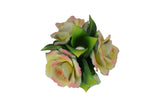 8" Capodimonte Porcelain Diffuser with Yellow and Pink Roses