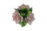8" Capodimonte Porcelain Diffuser with White and Pink Roses