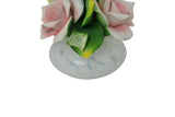 8" Capodimonte Porcelain Diffuser with Pastel Pink Roses