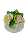8" Capodimonte Porcelain Diffuser with Red Roses