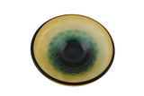 Glass Serving Bowls – Decorative Food-Safe Bowls in Amber and Green Ombre