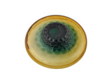 Glass Serving Bowls – Decorative Food-Safe Bowls in Amber and Green Ombre