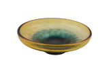 Glass Serving Bowls – Decorative Food-Safe Bowls in Amber and Green Ombre