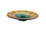 Glass Serving Bowls – Decorative Food-Safe Bowls in Amber and Green Ombre