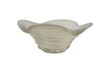 Iridescent Glass Bowl – 12 " Diameter Decorative Centerpiece for Home Décor in Pearl White