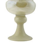 Iridescent Glass Vase –  13.5" Tall Decorative Flower Vase for Home Décor in Pearl White