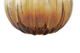 8-Inch Amber Glass Bud Vase – Handcrafted Decorative Vase for Modern Home Décor in Warm Amber