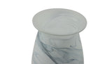 12" Tall Glass Vase – Handcrafted Decorative Flower Vase for Modern Home Décor in Black and White