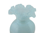 14-Inch Glass Vase – Handcrafted Decorative Flower Vase for Modern Home Décor in Light Blue & Brown