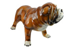 Threestar 22" Ceramic Brown Bulldog Statue