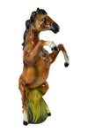 Threestar 23" Ceramic Brown Statue of Brown Horse