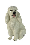 Italian 11" Inch White Ceramic Poodle