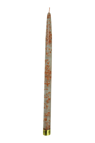 11" Inch Decorative Flameless Acrylic Taper Stick Candle with Copper Flakes for Display Only Set of 12