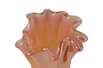 17" Inch Italian Hand Blown Murano Pink Glass Vase