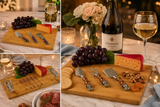 11pc Wine and Cheese Board Set w/ Anchors