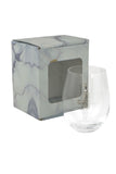 Large 18 oz Stemless Wine Glass with Wine Bottle & Glass Jewels