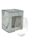 Large 18 oz Stemless Wine Glass with Small Dog Jewels