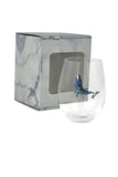 Large 18 oz Stemless Wine Glass with Blue Whale Jewels