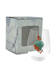 Large 18 oz Stemless Wine Glass with Sea Shell & Coral Jewels