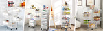 5 Tier 360 Degree Rotating Metal Storage Rack w/ Swing Out Shelves