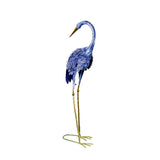 Heron Crane Outdoor Garden Statue Decoration 34" Tall in Purple