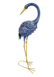 Heron Crane Outdoor Garden Statue Decoration 34" Tall in Purple