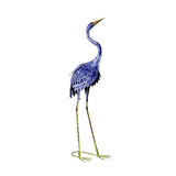 Heron Crane Outdoor Garden Statue Decoration 37" Tall in Purple