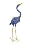 Heron Crane Outdoor Garden Statue Decoration 37" Tall in Purple