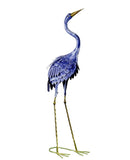 Heron Crane Outdoor Garden Statue Decoration 37" Tall in Purple