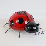 Lady Bug Wall Decoration or Outdoor Garden Statue 13 x 12" in Red and Black