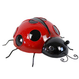Lady Bug Wall Decoration or Outdoor Garden Statue 13 x 12" in Red and Black