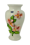 12" Inch Italian Capodimonte Handmade Rose Ceramic Vase