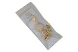 Keychain Charm Jeweled with Rhinestones - Fish Gold