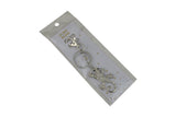 Keychain Charm Jeweled with Rhinestones - Gecco in Silver