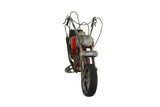 16" Red Chopper Motorcycle Metal Wine Bottle Holder