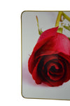 24" Inch Red Rose Wall Clock