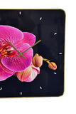 24" Inch Pink Orchid Wall Clock
