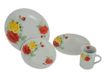 16 Piece Floral Dinnerware Set Service for 4