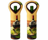Neoprene Wine Tote Bag for Standard 750ml Bottle – Reusable Insulated Wine Gift Carrier, Soft Protective Wine Bottle Holder, 14" x 5" x 3", Stretch Fabric for Wine, Champagne & Liquor Gifts