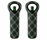 Neoprene Wine Tote Bag for Standard 750ml Bottle – Reusable Insulated Wine Gift Carrier, Soft Protective Wine Bottle Holder, 14" x 5" x 3", Stretch Fabric for Wine, Champagne & Liquor Gifts