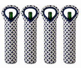 Neoprene Wine Tote Bag for Standard 750ml Bottle – Reusable Insulated Wine Gift Carrier, Soft Protective Wine Bottle Holder, 14" x 5" x 3", Stretch Fabric for Wine, Champagne & Liquor Gifts