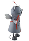 Bobble Head Cupid Cat Garden Sculptures – Metal - 20" Tall