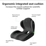 Memory Foam Seat Cushion for Office Chair – Ergonomic Lumbar Support Cushion with Breathable Ventilation, Coccyx & Back Pain Relief, Non-Slip Seat Pad for Office, Car, Home