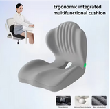 Memory Foam Seat Cushion for Office Chair – Ergonomic Lumbar Support Cushion with Breathable Ventilation, Coccyx & Back Pain Relief, Non-Slip Seat Pad for Office, Car, Home
